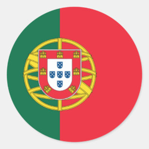 Flagge Portugals Runder Aufkleber