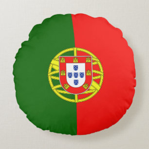 Flagge Portugals Rundes Kissen