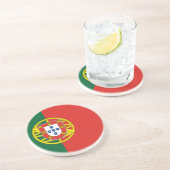 Flagge Portugals Sandstein Untersetzer (Seite)