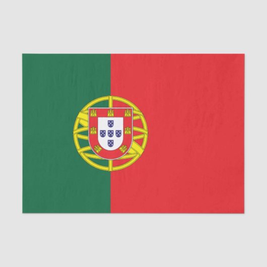 Flagge Portugals Seidenpapier (Vorderseite)