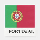 Flagge Portugals Serviette (Vorderseite)