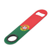 Flagge Portugals Speed Flaschenöffner (Vorderseite Schrägansicht)