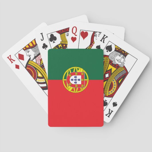 Flagge Portugals Spielkarten (Rückseite)