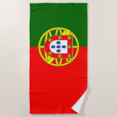 Flagge Portugals Strandtuch (Vorderseite)