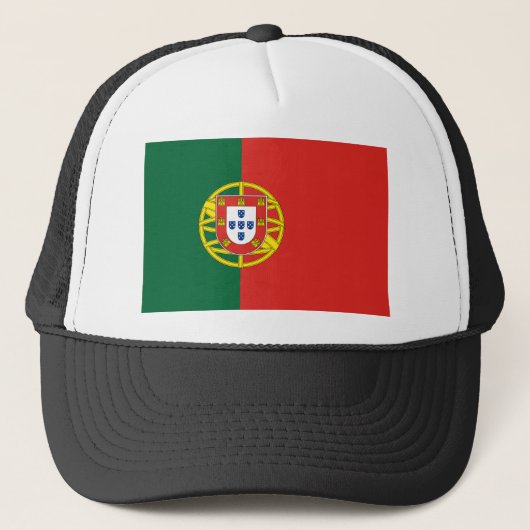 Flagge Portugals Truckerkappe (Vorderseite)