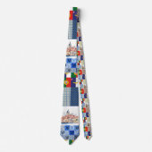 Flagge Portugals und Flagge der Azoren Krawatte (Vorderseite)