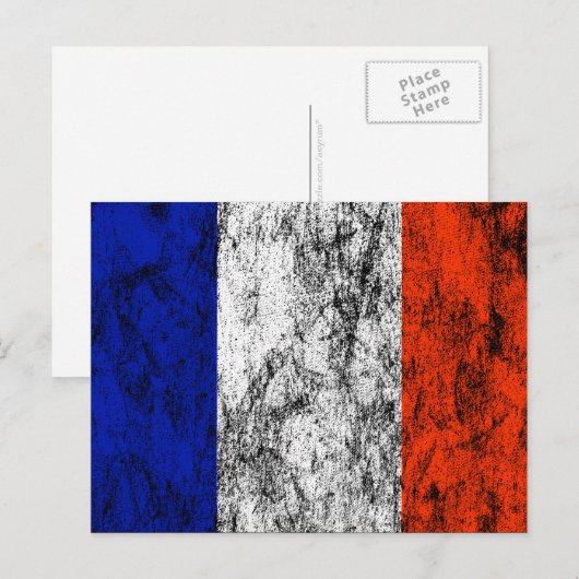 Flagge Postkarte (Vorne/Hinten)