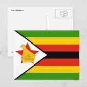 Flagge Postkarte (Vorne/Hinten)