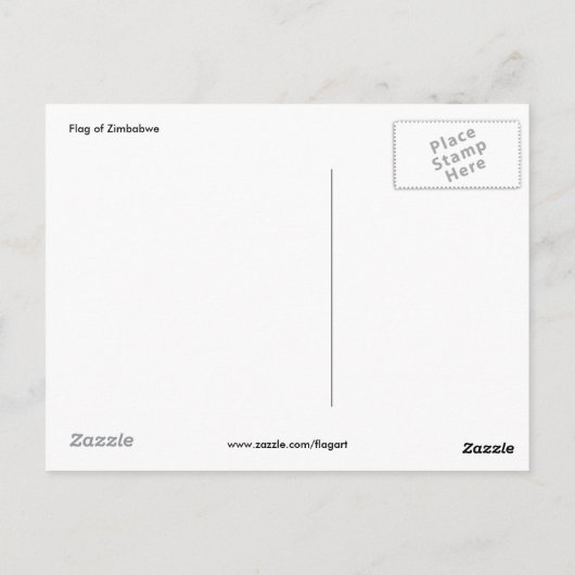 Flagge Postkarte (Rückseite)