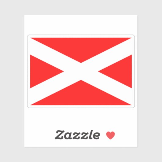 Flagge Prachatice, Tschechische Republik Aufkleber (Blatt)