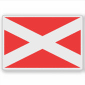 Flagge Prachatice, Tschechische Republik Aufkleber (Vorderseite)