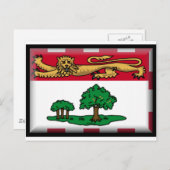 Flagge Prince Edward Islands (Kanada) Postkarte (Vorne/Hinten)