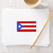 Flagge Puerto Rico Adressaufkleber (Insitu)