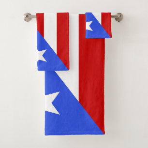 Flagge Puerto Rico Badhandtuch Set