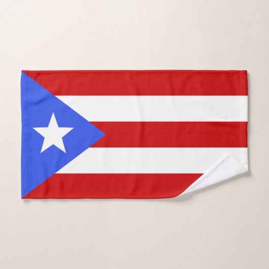 Flagge Puerto Rico Badhandtuch Set (Handtuch)