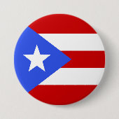 Flagge Puerto Rico Button (Vorderseite)