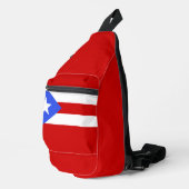 Flagge Puerto Rico Crossbody Bag (Rechte Ecke)
