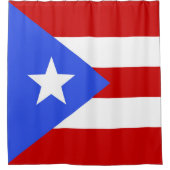 Flagge Puerto Rico Duschvorhang (Vorderseite)