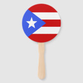 Flagge Puerto Rico Fächer (Rückseite)