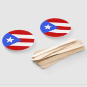 Flagge Puerto Rico Fächer (Non-assembled)