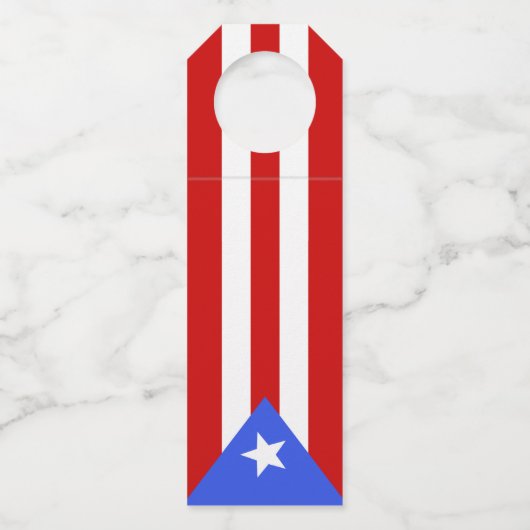 Flagge Puerto Rico Flaschenanhänger (Vorderseite)