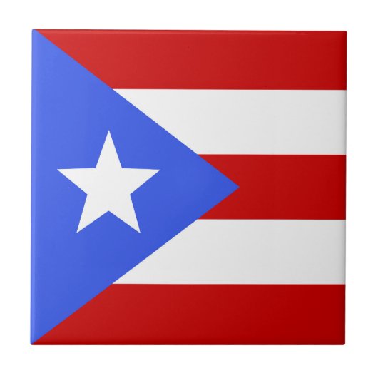 Flagge Puerto Rico Fliese (Vorderseite)