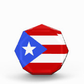 Flagge Puerto Rico Fotoblock (Vorderseite)