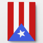 Flagge Puerto Rico Fotoplatte (Vorderseite)