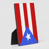 Flagge Puerto Rico Fotoplatte (Seite)