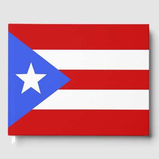 Flagge Puerto Rico Gästebuch (Vorderseite)
