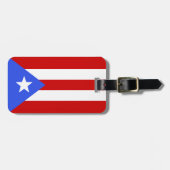 Flagge Puerto Rico Gepäckanhänger (Vorderseite horizontal)