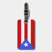 Flagge Puerto Rico Gepäckanhänger (Vorderseite vertikal)