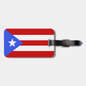 Flagge Puerto Rico Gepäckanhänger (Rückseite horizontal)