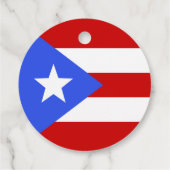 Flagge Puerto Rico Geschenkanhänger (Rückseite)
