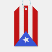 Flagge Puerto Rico Geschenkanhänger (Rückseite)