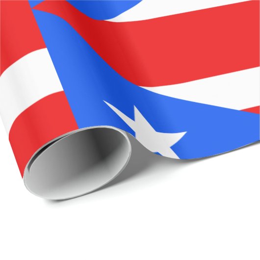 Flagge Puerto Rico Geschenkpapier (Rolleneckpunkt)