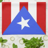 Flagge Puerto Rico Geschirrtuch (Gefaltet)