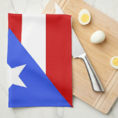 Flagge Puerto Rico Geschirrtuch (Viertel Falte)