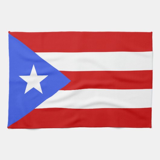 Flagge Puerto Rico Geschirrtuch (Horizontal)