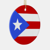 Flagge Puerto Rico Keramik Ornament (Rechts)