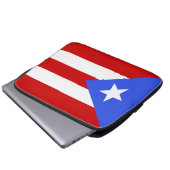 Flagge Puerto Rico Laptopschutzhülle (Vorne Knopf)