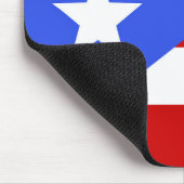 Flagge Puerto Rico Mousepad (Ecke)