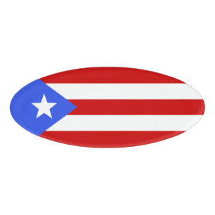 Flagge Puerto Rico Namenschild