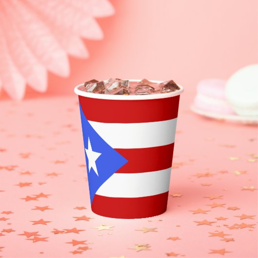 Flagge Puerto Rico Pappbecher (Insitu)