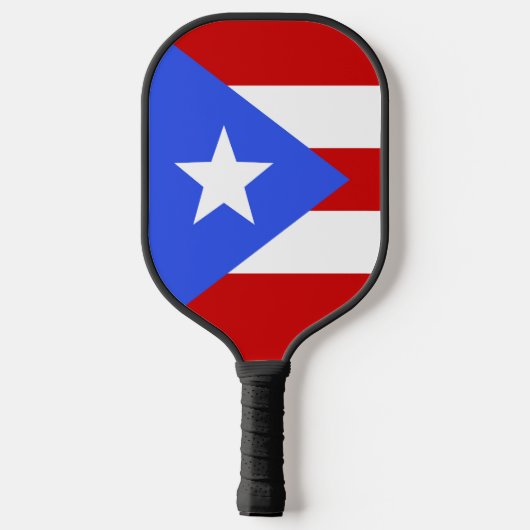 Flagge Puerto Rico Pickleball Schläger (Rückseite)