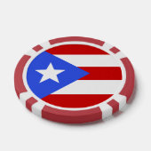 Flagge Puerto Rico Pokerchips (Einzeln)