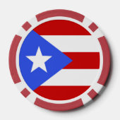 Flagge Puerto Rico Pokerchips (Rückseite)