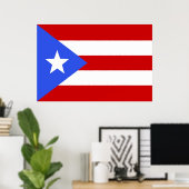 Flagge Puerto Rico Poster (Heimbüro)