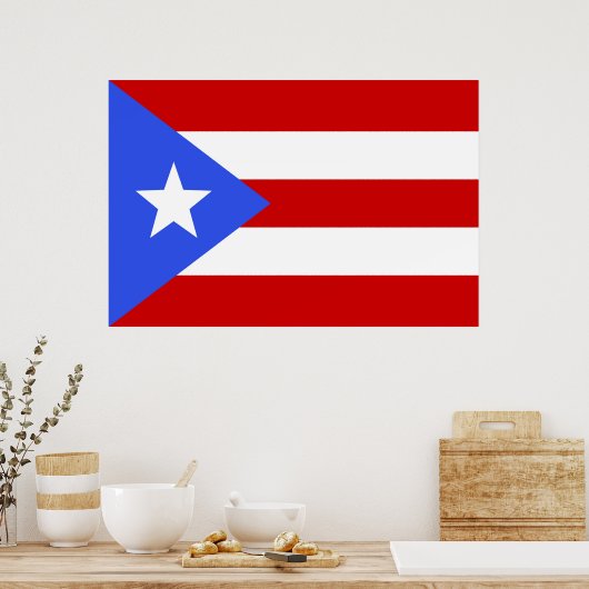 Flagge Puerto Rico Poster (Küche)