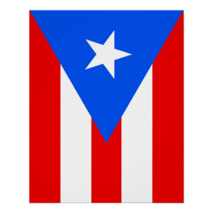 Flagge Puerto Rico Poster